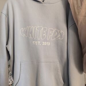 White fox hoodie